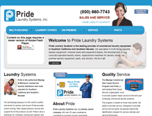 Tablet Screenshot of pridelaundry.com